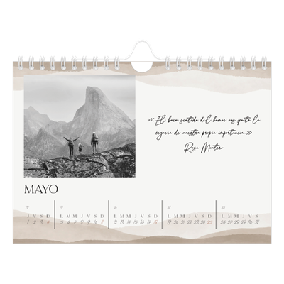 Calendario personalizado A5 — Citas que inspiran [portada]