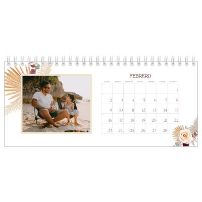 Calendarios de mesa — Boho [Febrero]