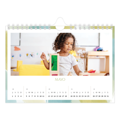 Calendario personalizado A5 — Efecto pincel [portada]