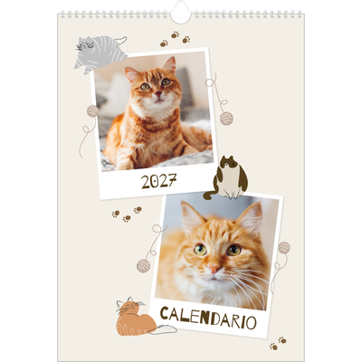 Calendarios A3 — Gatito juguetón [portada]