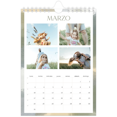 Calendario personalizado A5 — Efecto pincel [Marzo]