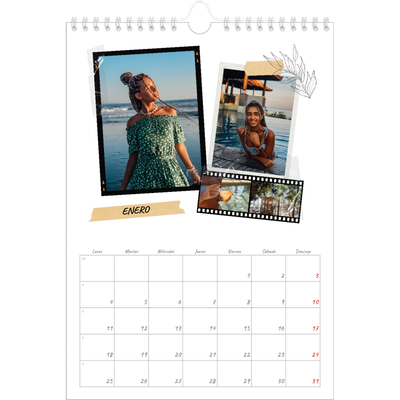 Calendario personalizado A4 — Scrapbook con estilo [Enero]
