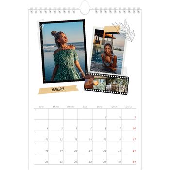 Calendario personalizado A4 — Scrapbook con estilo