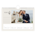 Calendario personalizado A5 — Iniciales en flor [Marzo]
