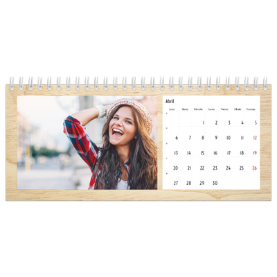Calendarios de mesa — Madera [Abril]