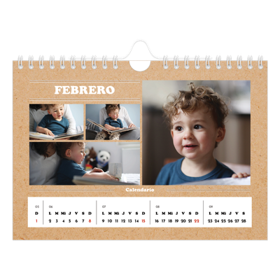 Calendario personalizado A5 — Editorial de este año [Febrero]