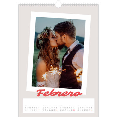 Calendarios A3 — Firmado en carmín [Febrero]