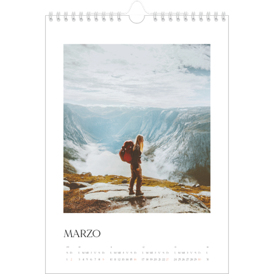 Calendario personalizado A4 — Atardeceres surferos [Marzo]