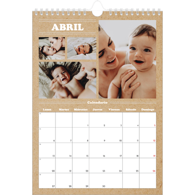 Calendario personalizado A4 — Editorial de este año [Abril]