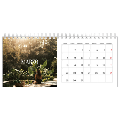 Calendarios de mesa — Escapada infinita [Marzo]
