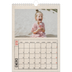 Calendario personalizado A4 — Efecto de sello craft [Enero]