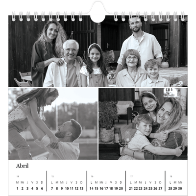 Calendarios Cuadrados — Enfoque [Abril]