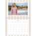 Calendario personalizado doble A4 — Letras y rayas [Febrero]