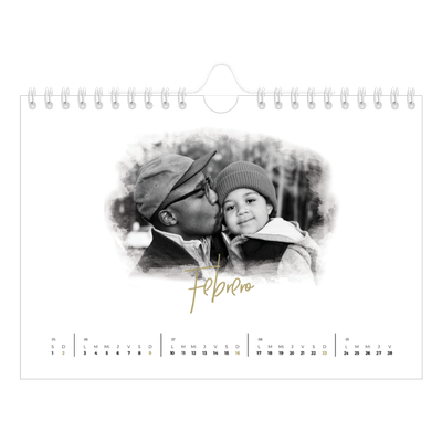 Calendario personalizado A5 — Efectos fotográficos [Febrero]