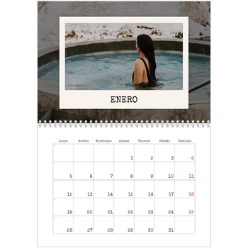 Calendario personalizado A4 doble — La edición de retratos