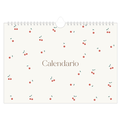 Calendario A4 horizontal — Pequeñas cerezas [portada]