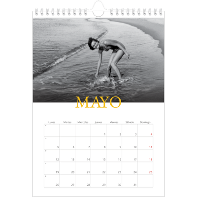 Calendario personalizado A4 — Estilo Heritage [portada]