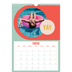 Calendario personalizado A4 — Brillante y bonito [Enero]