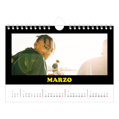 Calendario personalizado A5 — Tipo divertido [Marzo]