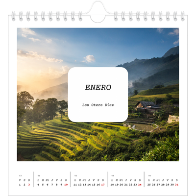 Calendarios Cuadrados — La historia completa [Enero]