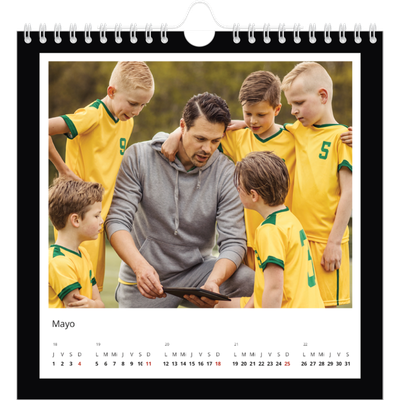 Calendarios Cuadrados — Marco negro [portada]