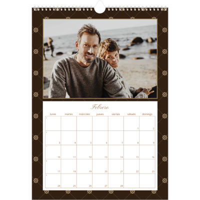 Calendarios A3 — Vintage monocromo [Febrero]