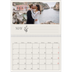 Calendario personalizado doble A4 — Iniciales en flor [Mayo]