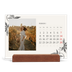 Calendario de mesa con base de madera - apaisado  — Tinta y hiedra [Febrero]