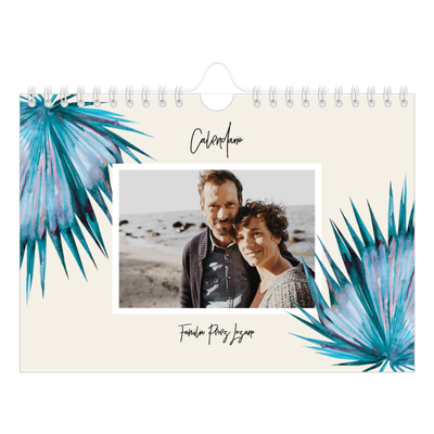 Calendario personalizado A5 — Flores pintadas [portada]