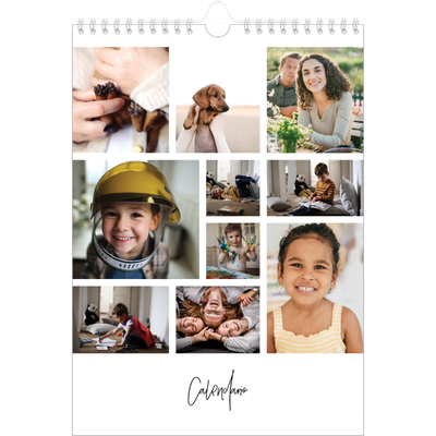 Calendario personalizado A4 — Disposición de fotos [portada]