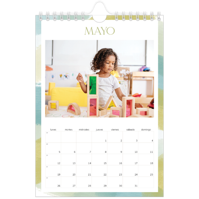 Calendario personalizado A5 — Efecto pincel [portada]