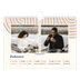 Calendario personalizado A5 — Líneas retro [Febrero]