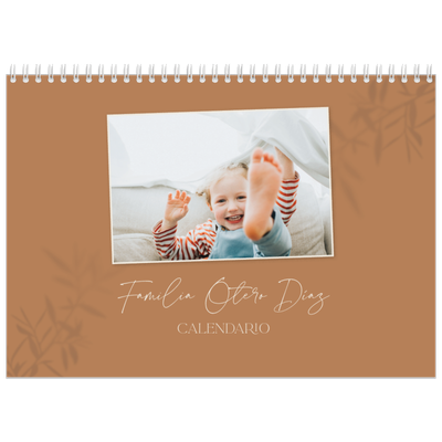 Calendario personalizado doble A4 — Con los pies en la tierra [portada]
