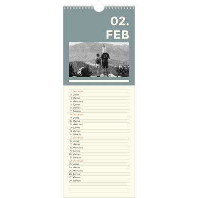 Calendario de cocina  — Contemporáneo atrevido [Febrero]