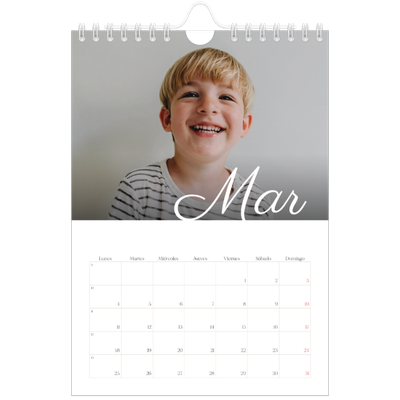 Calendario personalizado A5 — Mes escrito a mano [Marzo]