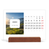 Calendario de mesa con base de madera - apaisado  — La historia completa [Enero]