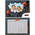 Calendario personalizado doble A4 — Libro de cómics [Abril]