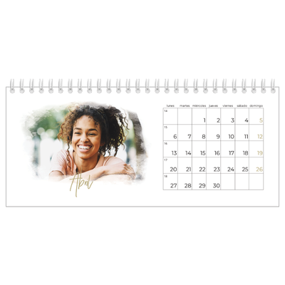 Calendarios de mesa — Efectos fotográficos [Abril]