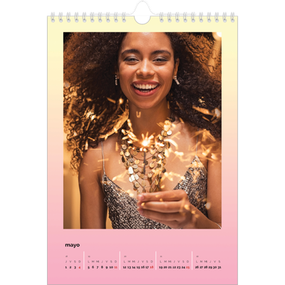 Calendario personalizado A4 — Tonos pastel [portada]