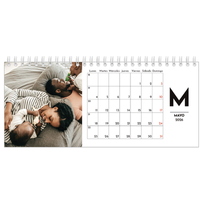 Calendarios de mesa — Letra destacada [portada]