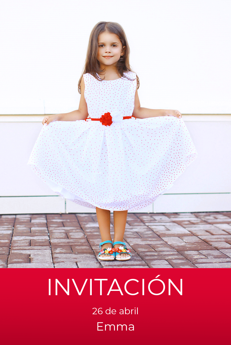 Invitaciones — Rojo amapola