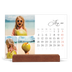 Calendario de mesa con base de madera - apaisado  — Fotos y caligrafía [portada]