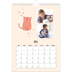 Calendario personalizado A4 — Gatos y garabatos [Abril]
