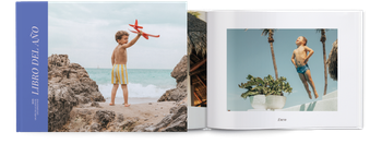 Álbum de fotos — Lomo e historia cobalto