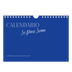 Calendario personalizado A5 — Clásico cobalto [portada]
