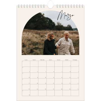 Calendario personalizado A4 — Arco de recuerdos [Marzo]