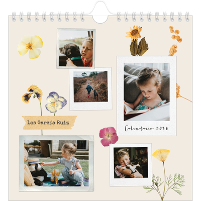 Calendarios Cuadrados — Scrapbook vintage [portada]
