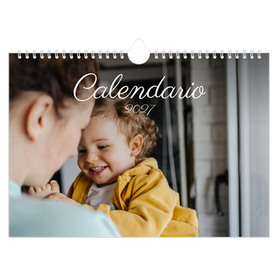Calendario A4 horizontal — Mes escrito a mano [portada]