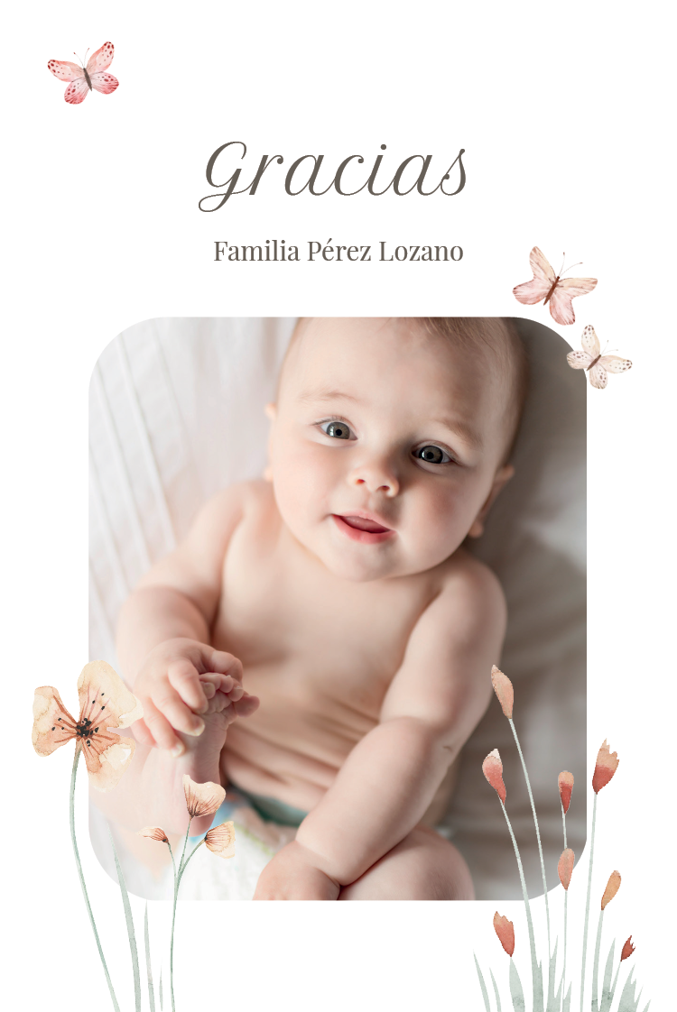 Tarjetas de agradecimiento — Suave primavera