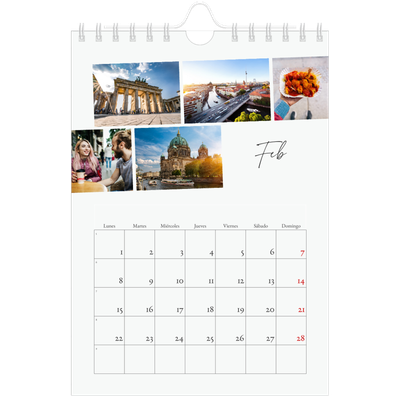 Calendario personalizado A5 — Descanso de la ciudad [Febrero]